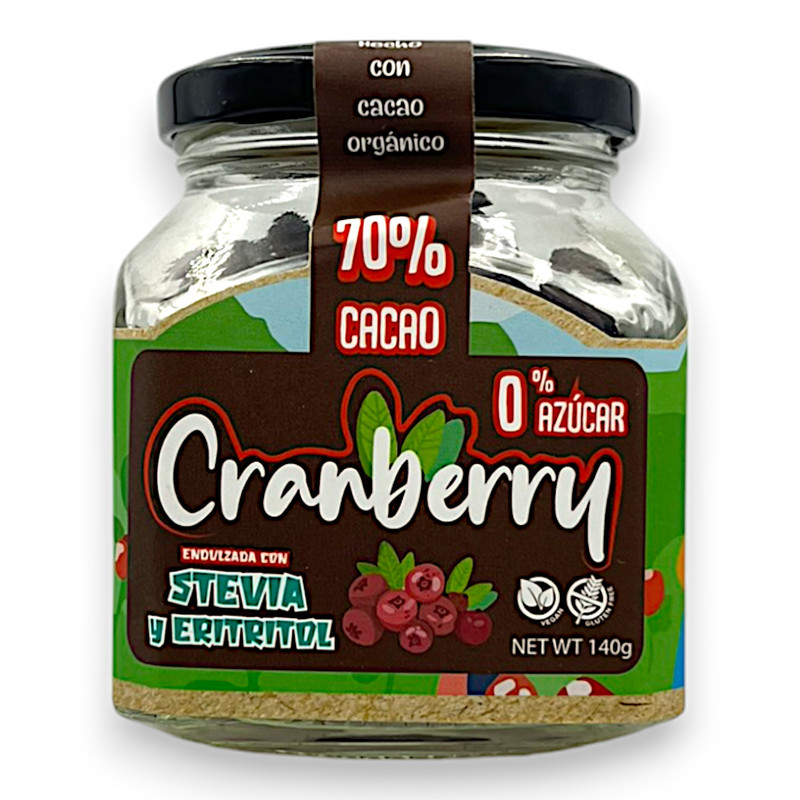 CRANBERRIES CON CHOCOLATE 80% 140G - CALYPSO