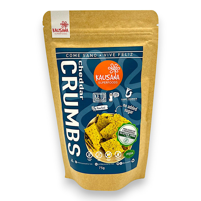 CHEDDAR CRUMBS 80G - KAUSANA