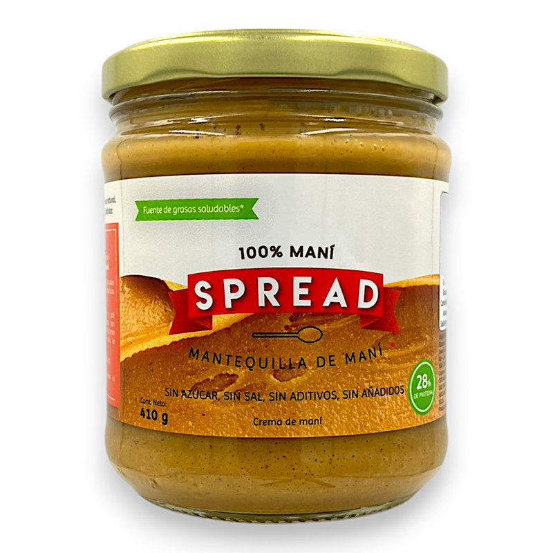 MANTEQUILLA DE MANI 100% 410G - SPREAD