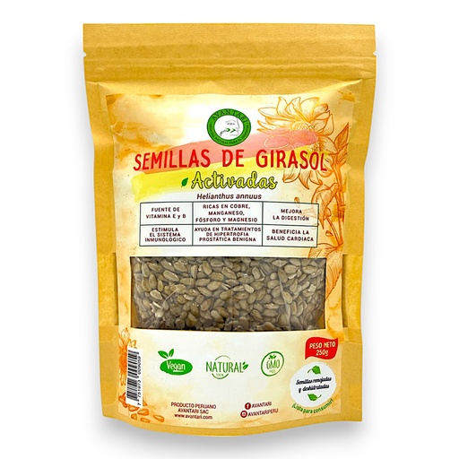 [905] SEMILLA DE GIRASOL ACTIVADO 250 G - AVANTARI