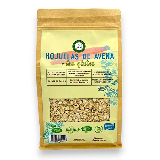 [1901] AVENA SIN GLUTEN EN HOJUELAS 500G - AVANTARI