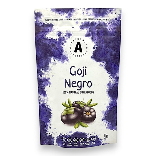 [1642] GOJI NEGRO LIOFILIZADO X 75G - ALAIBOWLS