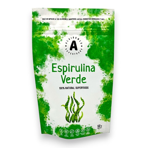 [1997] ESPIRULINA VERDE 50G - ALAIBOWLS