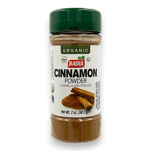 [1427] CANELA EN POLVO ORGANICA (CINNAMON) 2 OZ - BADIA
