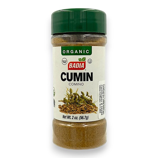 [1434] COMINO EN POLVO ORGANICO (CUMIN) 2 OZ - BADIA