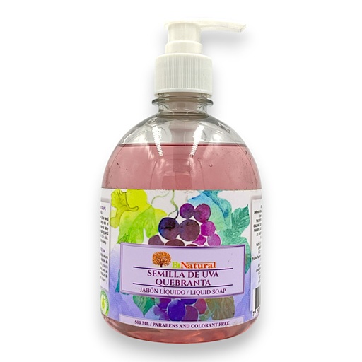 [2619] JABON LIQUIDO SEMILLA DE UVA QUEBRANTA 500ML - BINATURAL