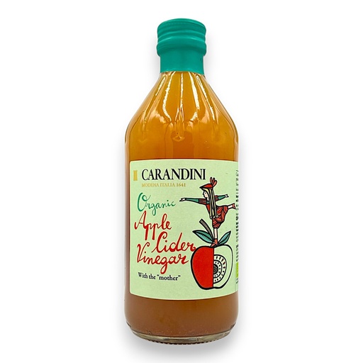 [3133] VINAGRE DE SIDRA DE MANZANA ORGANICO CON LA MADRE 500ML - CARANDINI