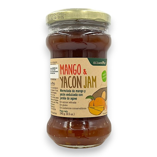 [2974] MERMELADA ORGANICA MANGO Y YACON 240G - ECOANDINO