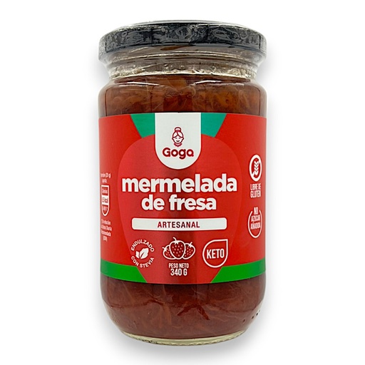 [2767] MERMELADA DE FRESA CON STEVIA 340G - GOGA
