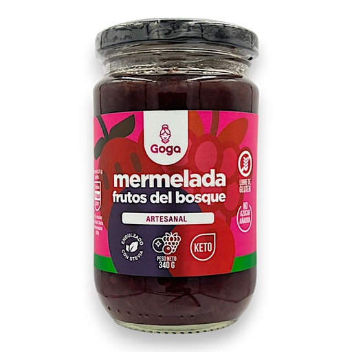 [2771] MERMELADA DE FRUTOS DEL BOSQUE C/STEVIA 340G - GOGA