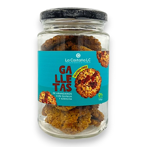[1689] GALLETAS DE ARANDANOS FRASCO 150GR- LA CASTAÑA