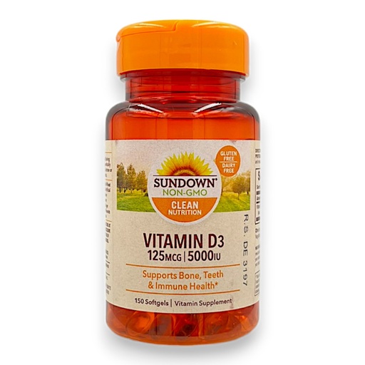 [1474] VITAMINA D3 125MCG 150SOFTGELS - SUNDOWN